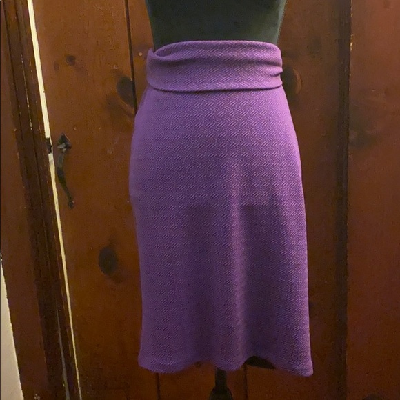 Courage B Silk Satin Pleated RUFFLE Skirt - Luxurious PURPLE SZ 2 NWOT